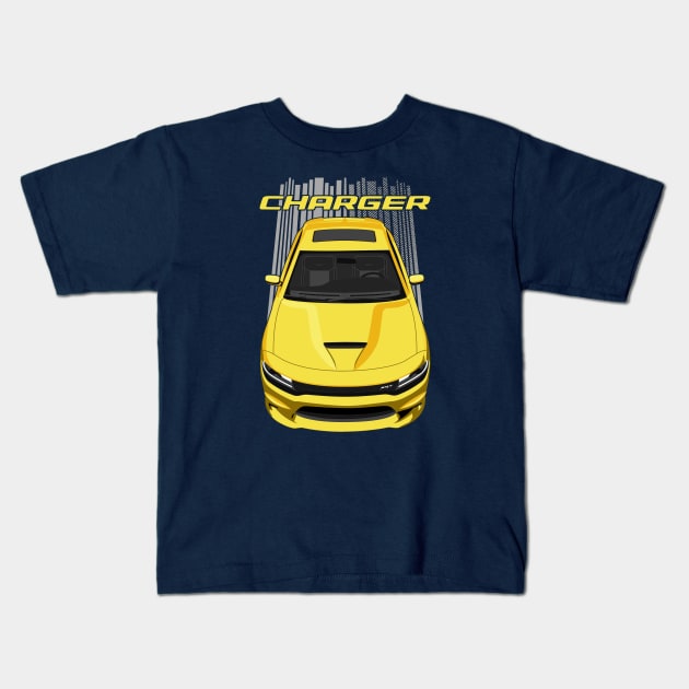 Charger - Yellow Kids T-Shirt by V8social